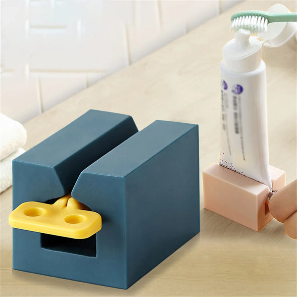 Dispensador de Pasta de Dente Multifuncional - Ferramenta Portátil para Exprimir Tubos de Creme Dental e Limpeza Facial, Acessório Essencial para o Banheiro